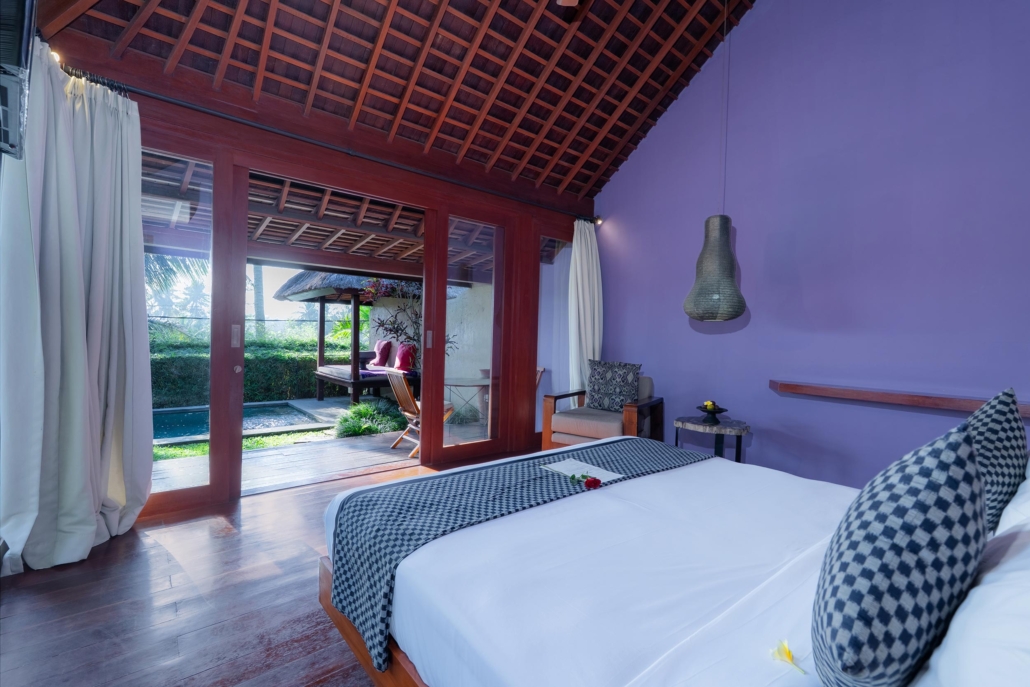 Sunrise Rice fields Villa Bedroom